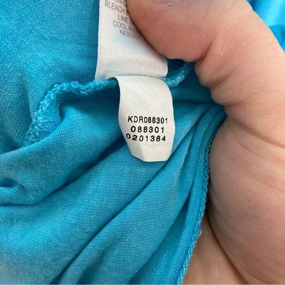 J. Jill Size Small Casual Blue Maxi Dress Sleeveless Flowy Beach Stretch - Picture 5 of 10